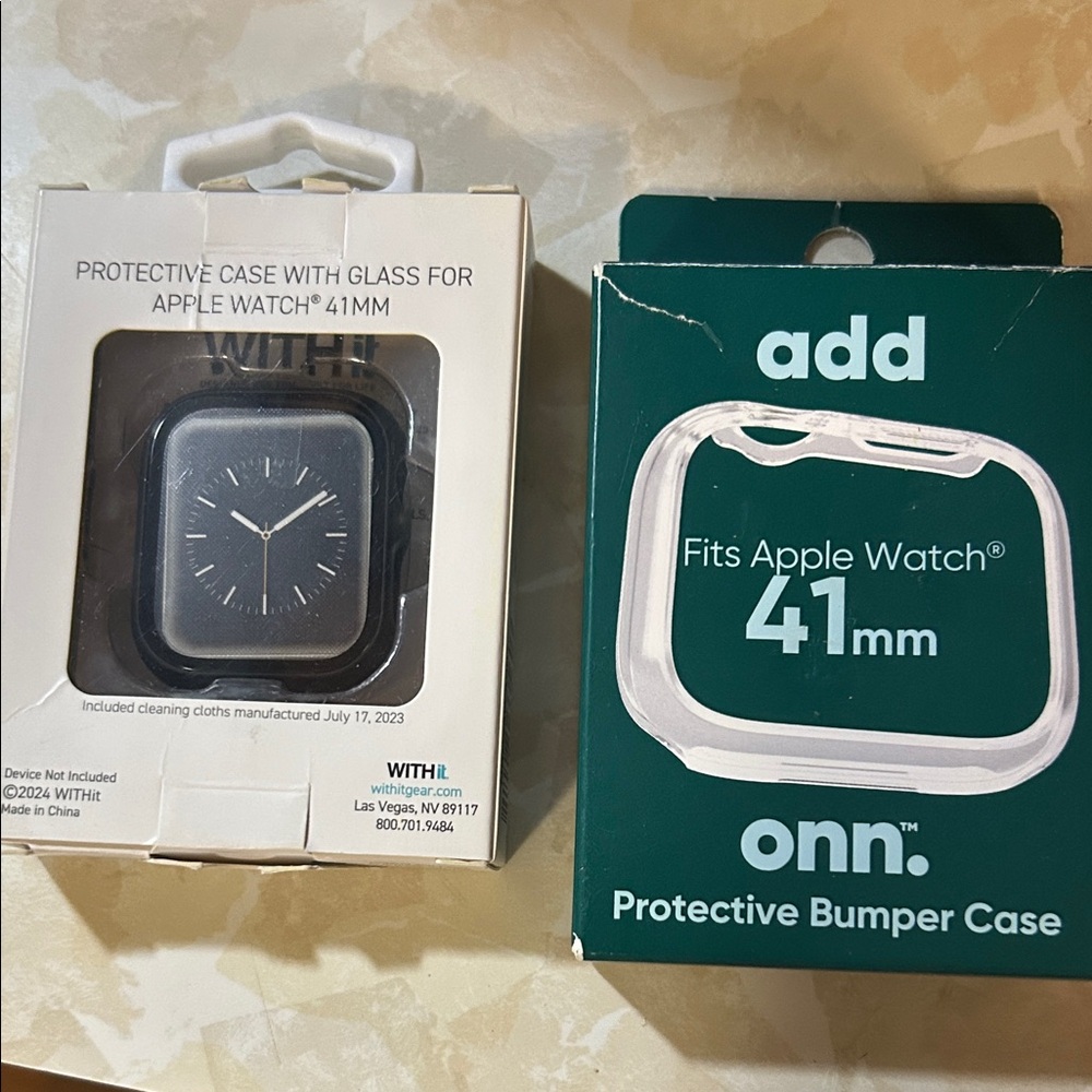 Protective case bundle for Apple Watch 41 MM